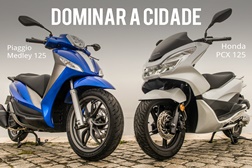Comparativo Honda PCX 125 vs Piaggio Medley 125 - Dominar a Cidade