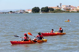 Canoagem na Praia Fluvial do Rosário (Moita)