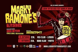 Marky Ramone nos Warm-up shows do Lisbon Tattoo Rock Fest 2018
