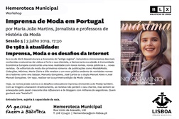 Imprensa de Moda em Portugal - Conferência na Hemeroteca