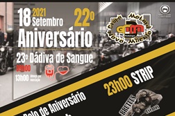 22º ANIVERSÁRIO Grupo Motard Novo Milénio 18 Setembro 2021 - Grupo Motard Cidade de Portalegre