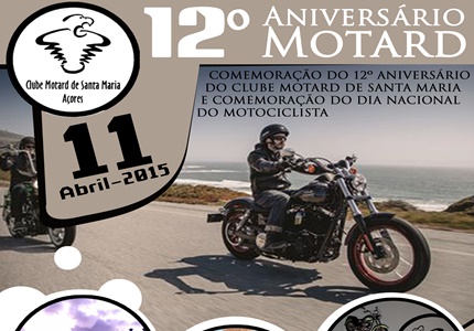 12º aniversário do Clube Motard de Santa Maria