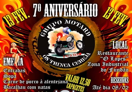 7º Aniversário do Grupo Motard Os Trinca Cereja