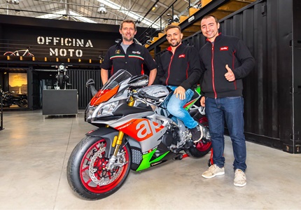 Filipe Lourenço com Aprilia na Copa Dunlop Motoval