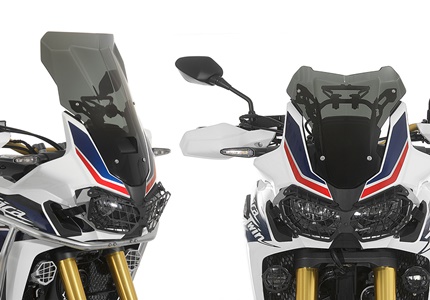 Novos ecrãs frontais Touratech para a Honda Africa Twin
