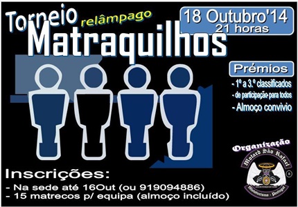 Torneio "relâmpago" de Matraquilhos do Grupo Motard São Rafael
