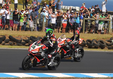 Eugene Laverty e Sylvain Gintoli 2ª manga