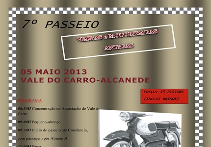7º Passeio de Vespas e Motorizadas Antigas do grupo "As Mal Tratadas"
