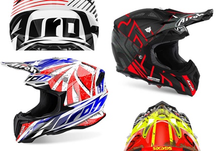 Capacetes Airoh Off Road colecção 2017 - Aviator 2.2 e Twist