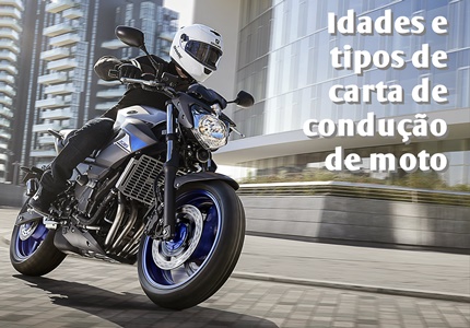 Com que idade pode conduzir os diversos tipos de motos?