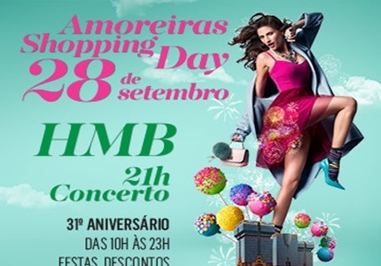 Amoreiras Shopping comemora 31º aniversário com HMB e DA CHICK