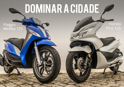 Comparativo Honda PCX 125 vs Piaggio Medley 125 - Dominar a Cidade