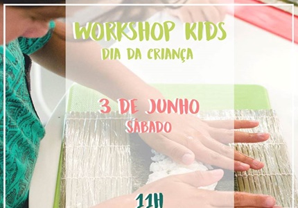 Workshop Sushi Kids no Sushi Corner Saldanha