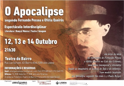 Teatro do Bairro estreia "O Apocalipse, segundo Fernando Pessoa e Ofélia Queirós"