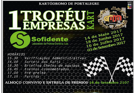 3 de SETEMBRO 4ªProva de Karts de Empresas - 4ª Prova dia 3 de Setembro 2017