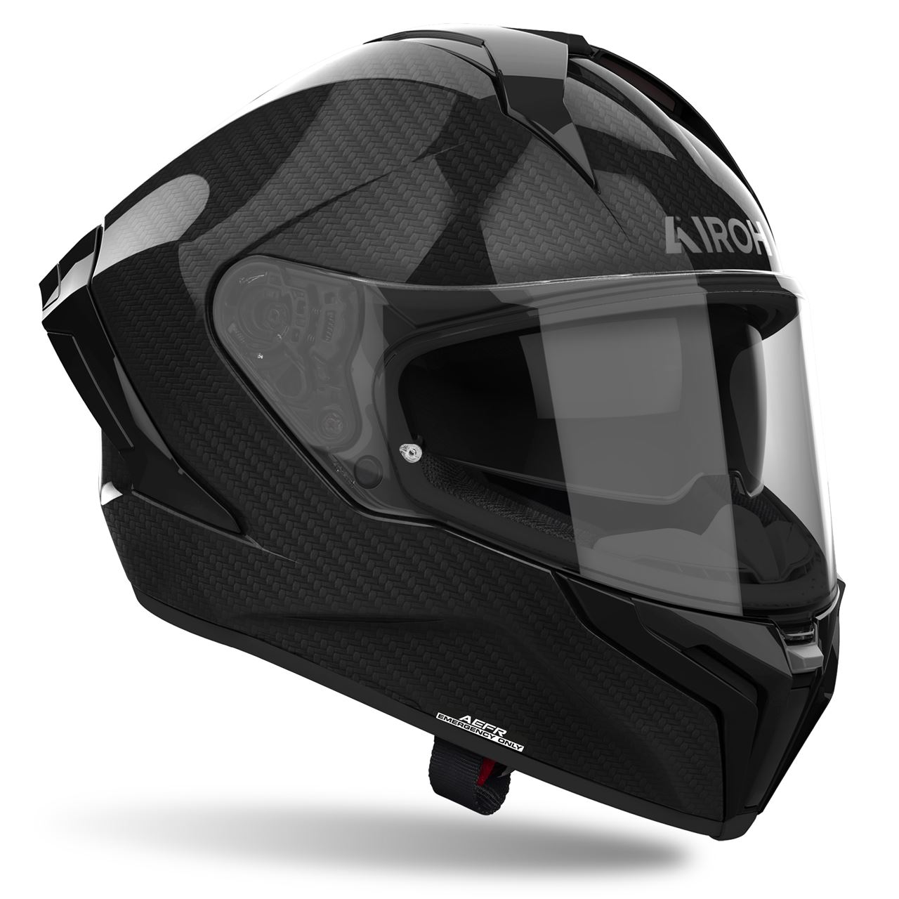 Airoh Matryx Carbon Gloss Capacete Integral Lombas E Curvas