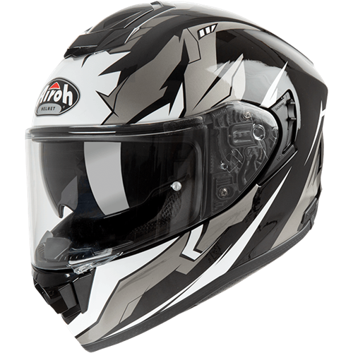 Capacete ST501 BIONIC Branco gloss-Cromo 2019