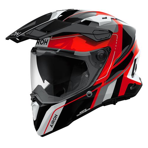 Capacete AIROH COMMANDER 2 SKIP Vermelho Gloss