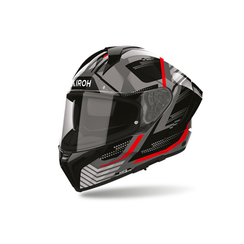 Capacete AIROH MATRYX STARBUST Pretol/Vermelho