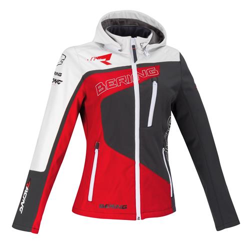 Softshell RACING Lady Cinz/Verm./Branco 2019