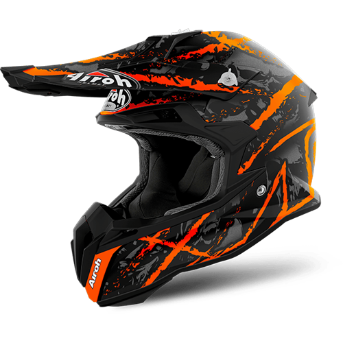 Capacete TERMINATOR OPEN V. CARNAGE Laranja Gloss