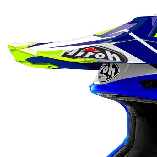 Pala Capacete TERMINATOR Open Vis SHOCK azul AIROH