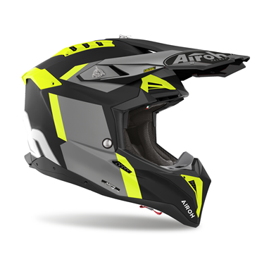 Airoh Aviator Glory Amarelo Mate Capacete Offroad Andar De Moto