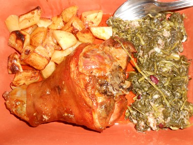 Pernil fresco assado no forno