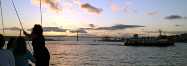 O por do sol em Lisboa