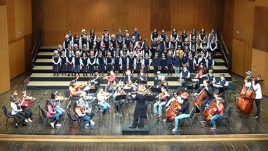 Orquestra de Iniciados e turmas de coro de Iniciação Musical