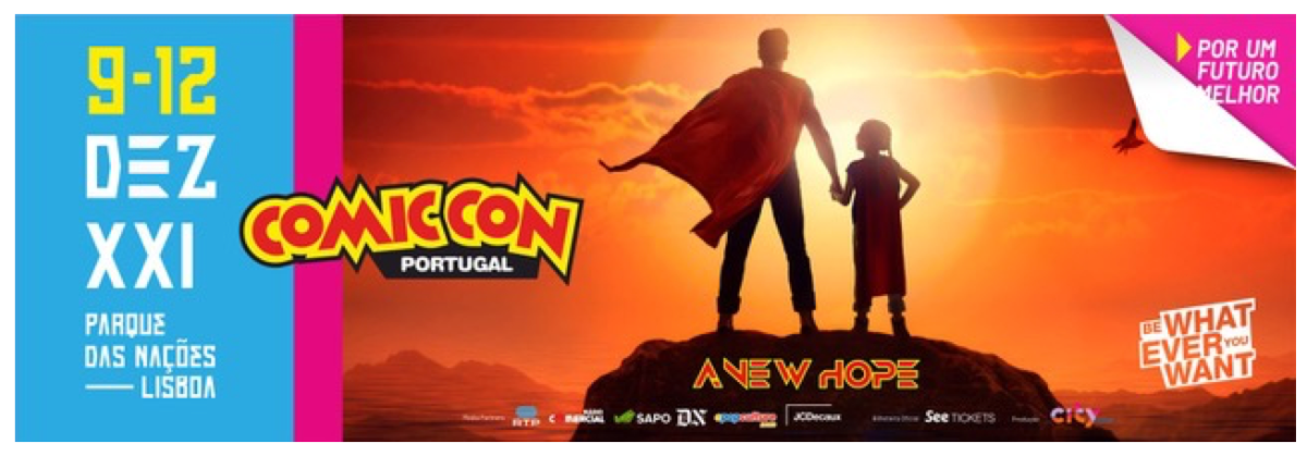 7.ª edição da Comic Con Portugal realiza-se em dezembro de 2021 no Parque  das Nações, em Lisboa - Outdoor e Turismo Activo - Notícias - Cardápio