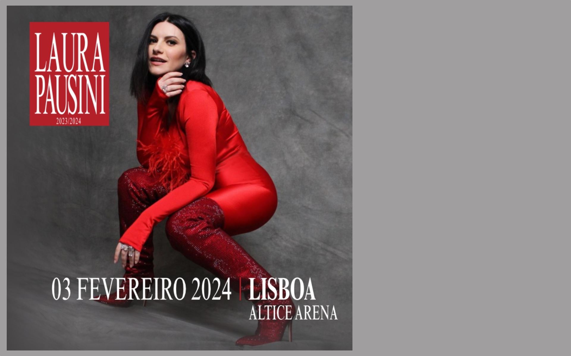 Laura Pausini World Tour 2024 também acontece em Lisboa A 3 de