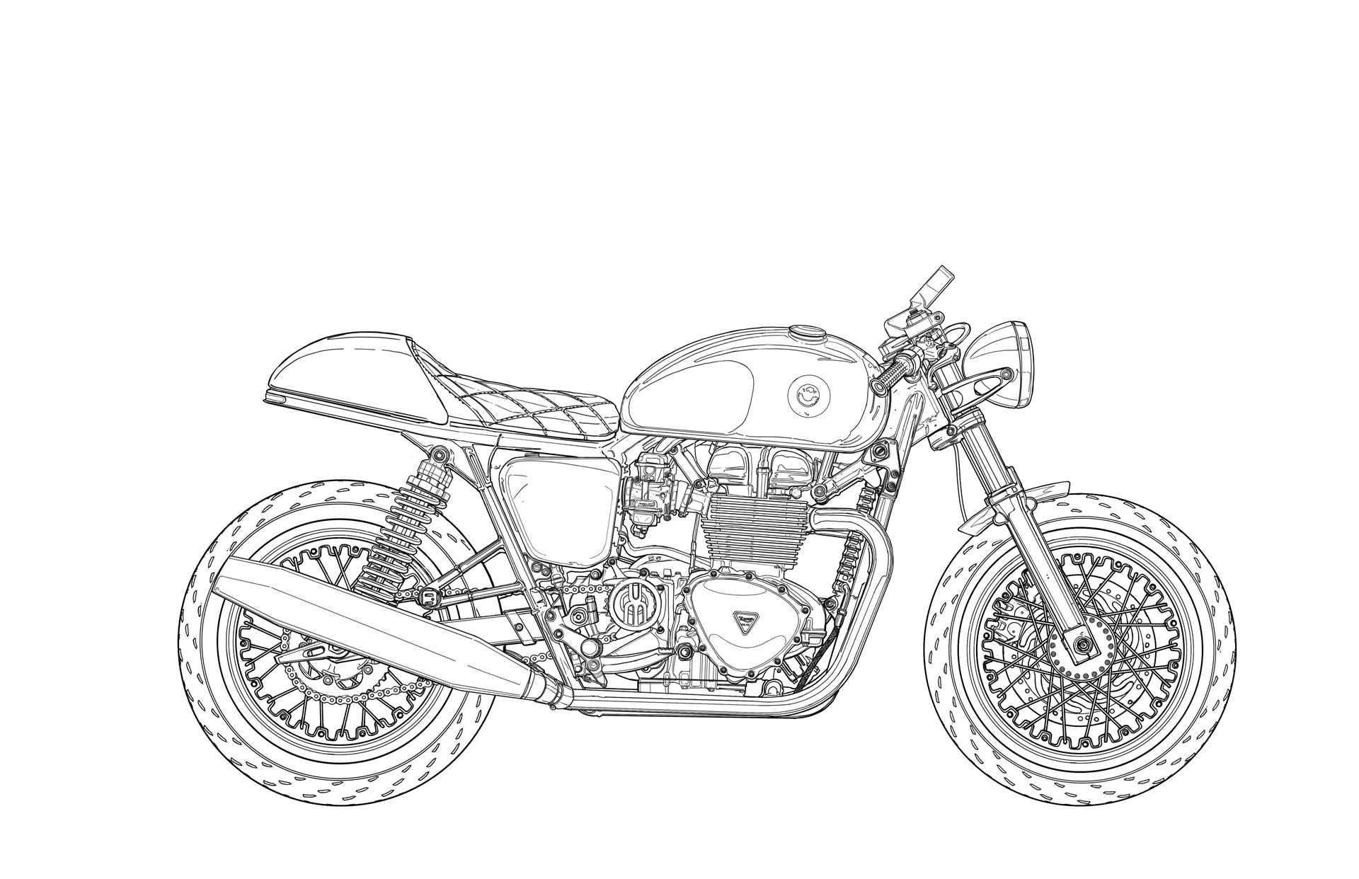 Coleção gratuita de motos para pintar - MotoNews - Andar de Moto