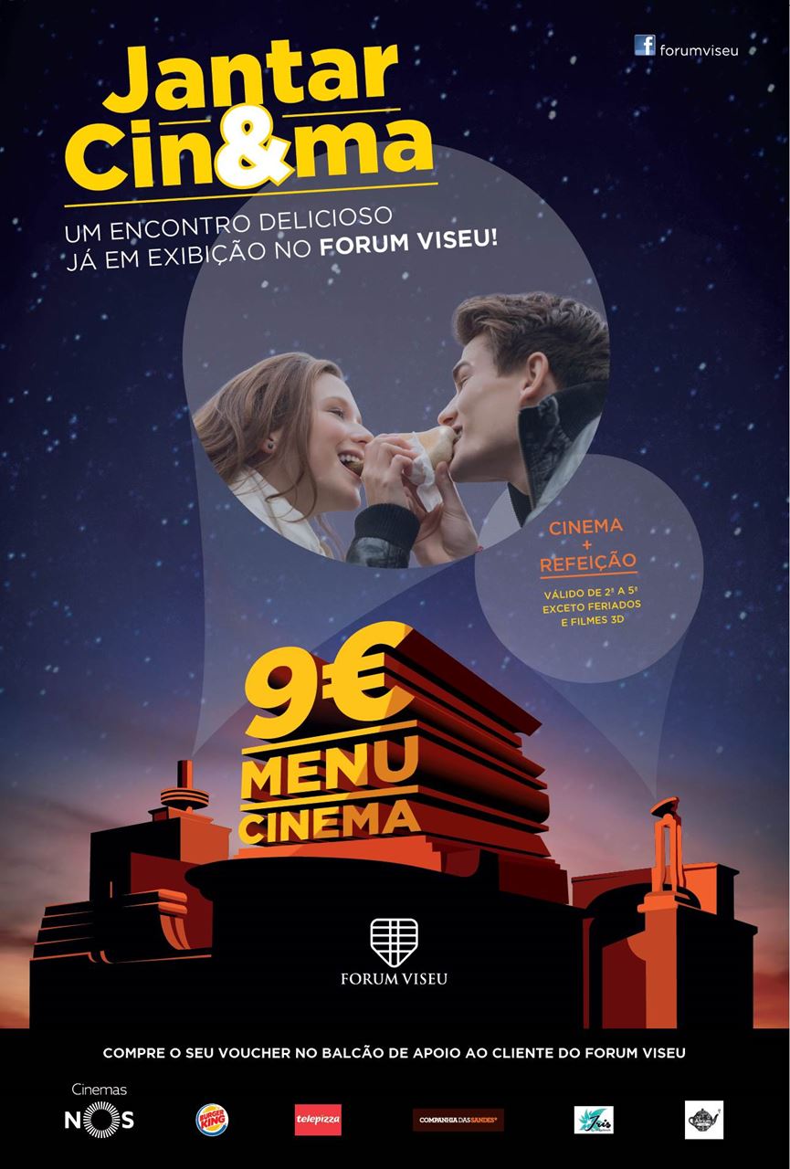 Forum Viseu lança Menu Cinema Cinema e TV Cardápio