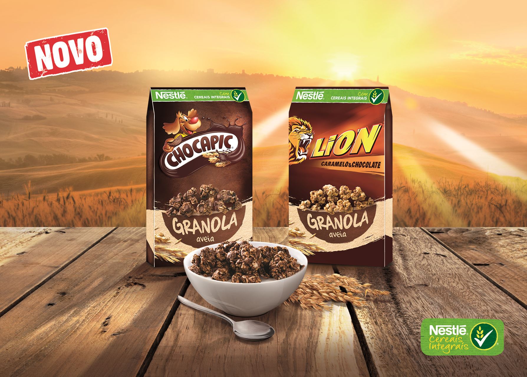 Novos cereais Chocapic e Lion Granola Gastronomia Cardápio