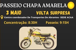 Passeio Chapa Amarela em Abrantes, dia 3 de maio