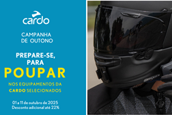 O outono chegou e a Cardo traz descontos em intercomunicadores de topo
