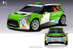 Maquete do Citroën DS3 R5 de Carlos Martins