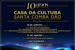 Casa da Cultura de Santa Comba Dão comemora 10º aniversário