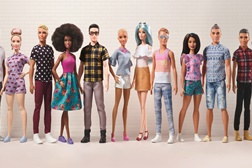 Nova linha Barbie Fashionistas com novos tipos de corpo para o Ken e mais estilos para a Barbie