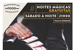 Daniel Guedes em espetáculo de magia no MAR Shopping Matosinhos