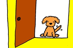 atrás de qualquer porta...