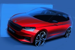 Esboços de design da nova Škoda  - Fabia de quarta geração continua a tradição de variantes de estilo 