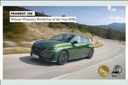 PEUGEOT 308 é “Carro Mundial Feminino do Ano 2022 - Vencedor entre 65 modelos