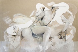 Exposição "Between Worlds" de Rebecca Fontaine-Wolf no Espaço Exibicionista