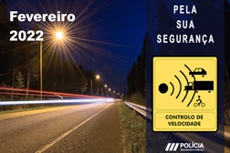 Radares PSP Localizações em Fevereiro 22 - Por distrito e localização