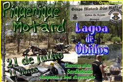 Grupo Motard São Rafael organiza Piquenique Motard em Óbidos