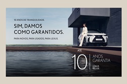 Lexus é a primeira marca premium com 10 anos de garantia - Uma garantia até 10 anos ou 200.000km 