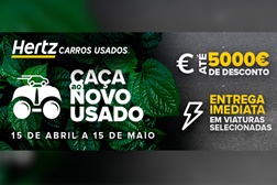 Hertz Carros Usados promove dias de descontos até 5 mil euros  - Campanha a decorrer até 15 de maio