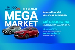 Hyundai Go On Mega Market entre 26 e 28 de Maio - Mais de 500 viaturas disponíveis para entrega imediata